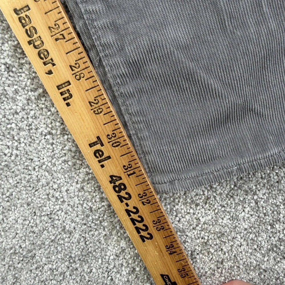 Levis 511 Slim Jeans Mens 34x32 Gray Corduroy Stretch Denim Casual Pants